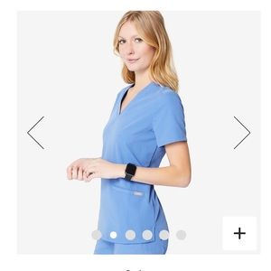Figs Casma scrub top